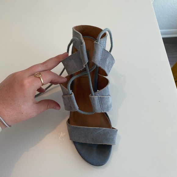 Steve Madden Heeled Lace-Up Sandals - Picture 2 of 2